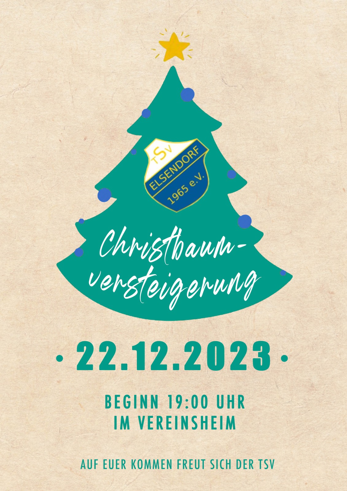 Christbaum Versteigerung 22.12.2023